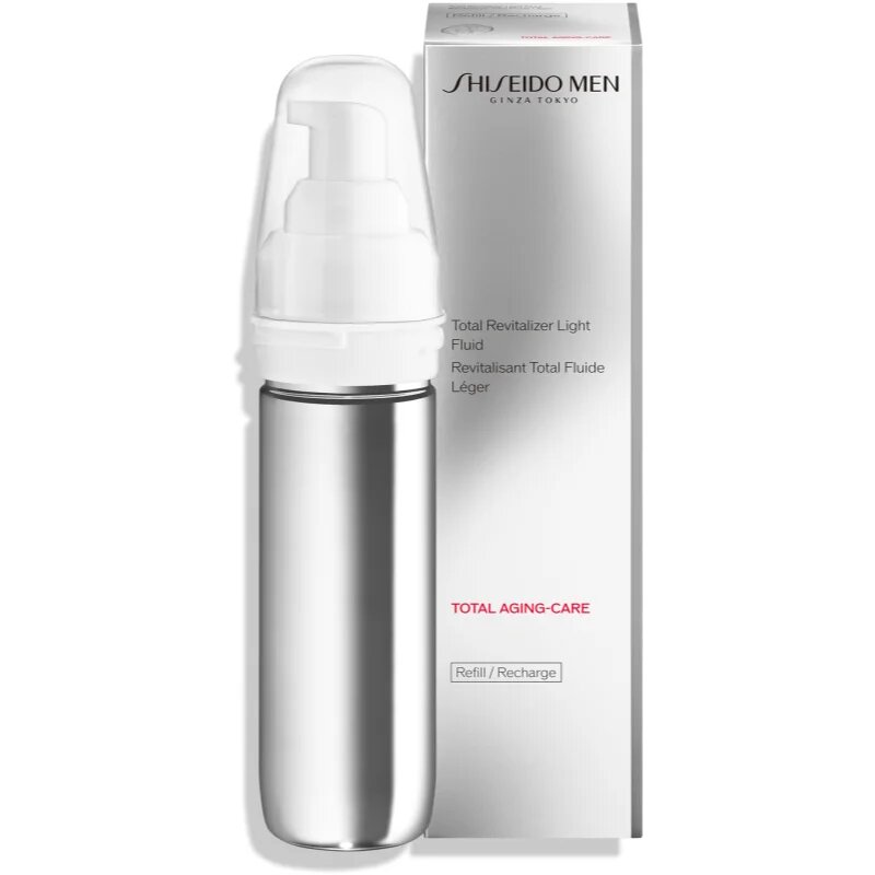 Shiseido Men Total Revitalizer bőröregedés elleni folyadék uraknak utántöltő 70 ml