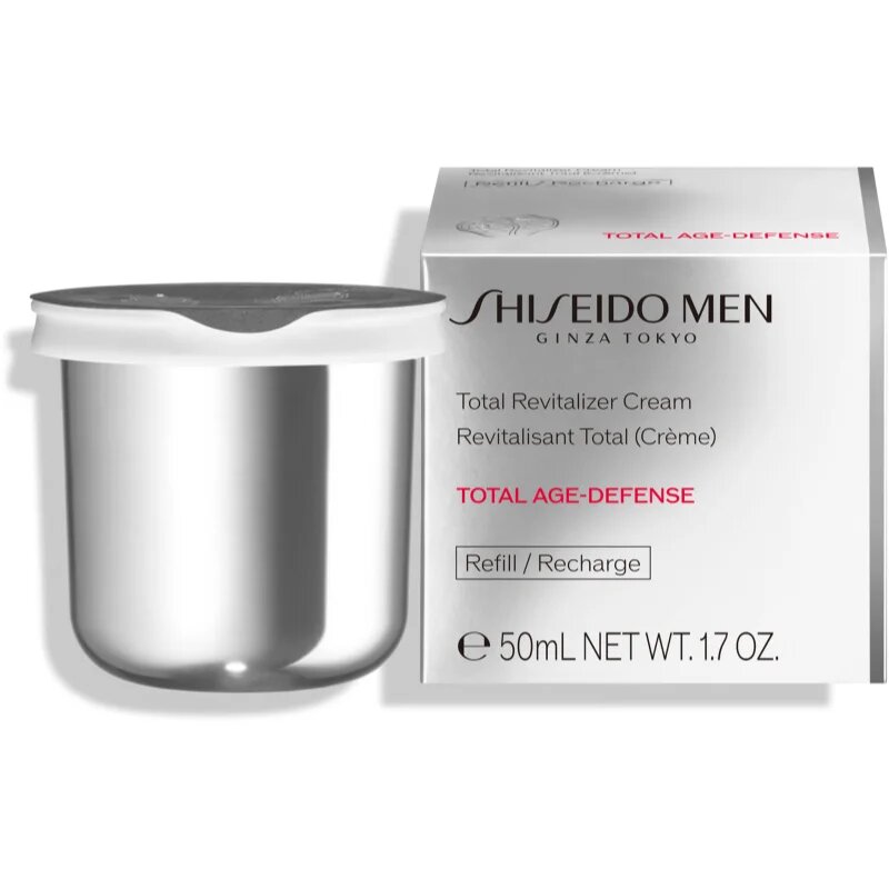 Shiseido Men Total Revitalizer Cream nappali krém uraknak utántöltő 50 ml