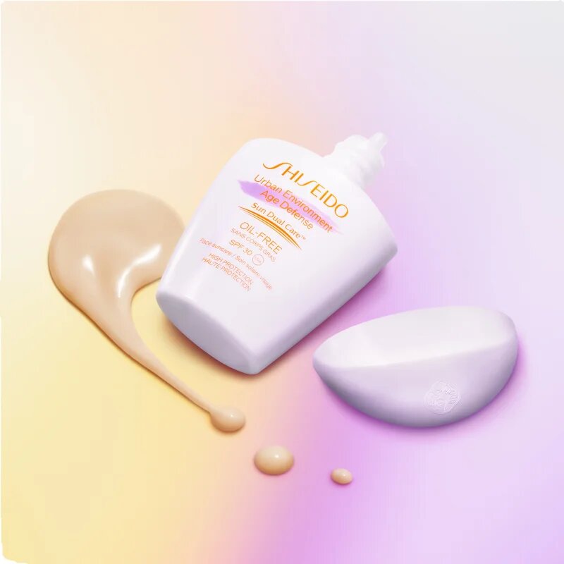 Shiseido Sun Care Urban Environment Age Defense mattító napozó krém az arcra SPF 30 30 ml