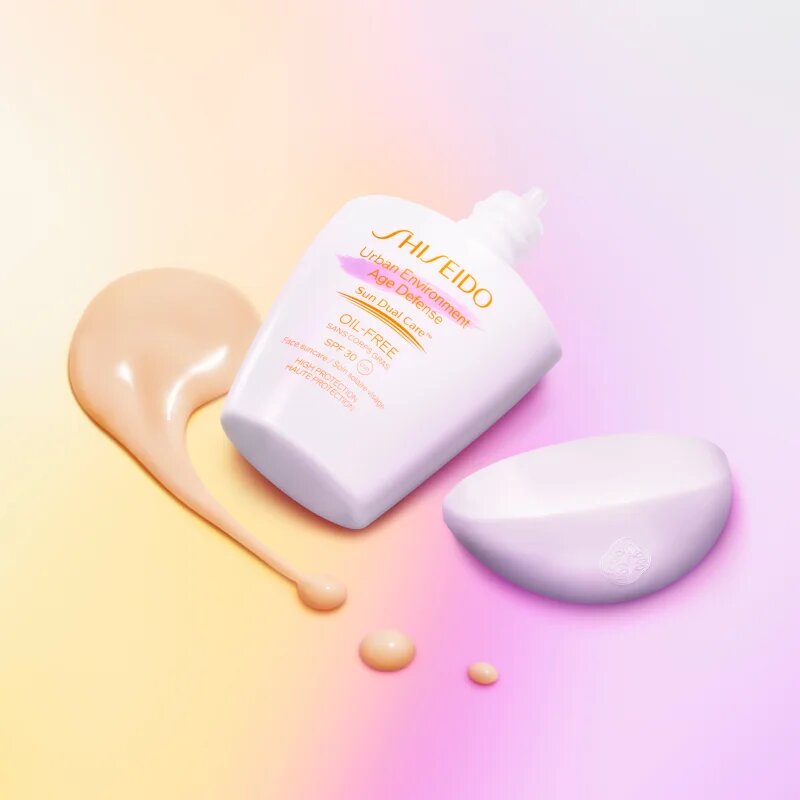 Shiseido Sun Care Urban Environment Age Defense mattító napozó krém az arcra SPF 30 30 ml