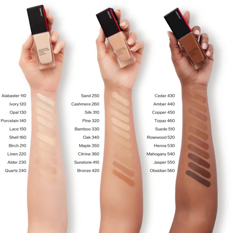 Shiseido Synchro Skin Radiant Lifting Foundation Advanced élénkítő lifting make-up SPF 30 árnyalat 210 Birch 30 ml