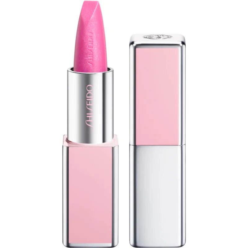 Shiseido Technosatin Pink selyem rúzs árnyalat 02 Sparkling Pink 3.3 g