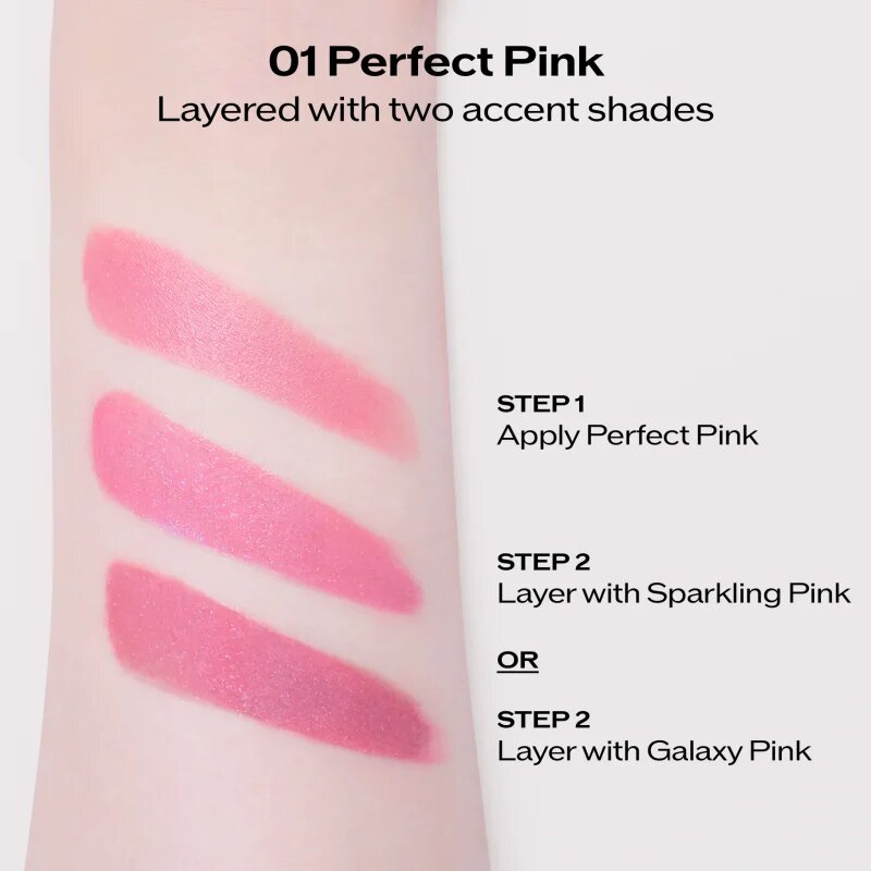 Shiseido Technosatin Pink selyem rúzs árnyalat 02 Sparkling Pink 3.3 g