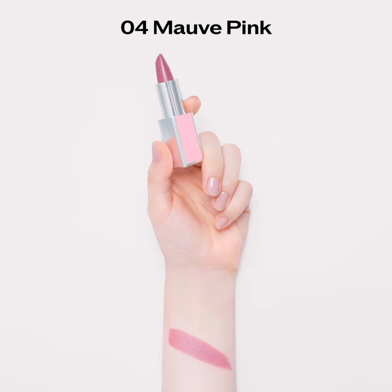 Shiseido Technosatin Pink selyem rúzs árnyalat 04 Mauve Pink 3.3 g