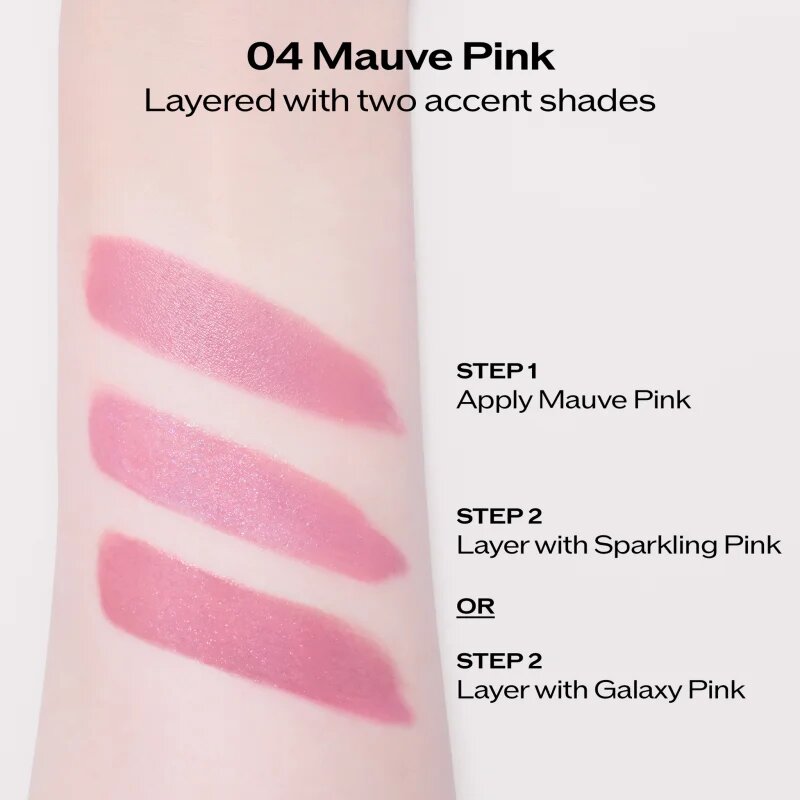 Shiseido Technosatin Pink selyem rúzs árnyalat 04 Mauve Pink 3.3 g