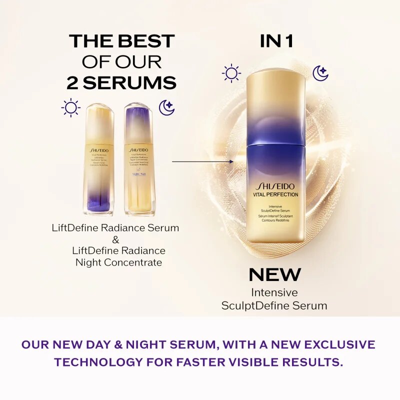 Shiseido Vital Perfection Intensive SculptDefine Serum liftinges szérum az arckontúr feszesítésére 40 ml