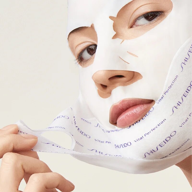 Shiseido Vital Perfection Liftdefine Radiance Face Mask luxus feszesítő maszk arcra hölgyeknek 6x2 db