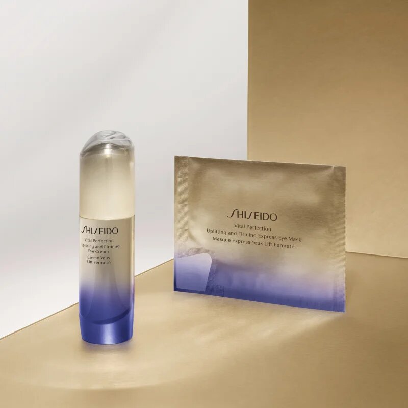 Shiseido Vital Perfection Uplifting & Firming Express Eye Mask kisimító és feszesítő maszk a szem köré 12 db