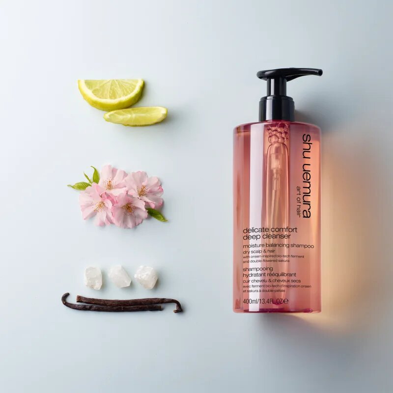 Shu Uemura Deep Cleanser Delicate Comfort hidratáló sampon száraz hajra 400 ml