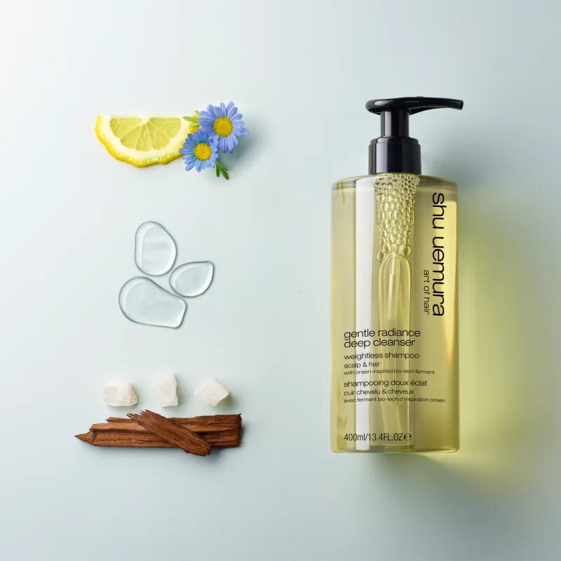 Shu Uemura Deep Cleanser Gentle Radiance finom állagú tisztító sampon az egészséges és gyönyörű hajért 400 ml
