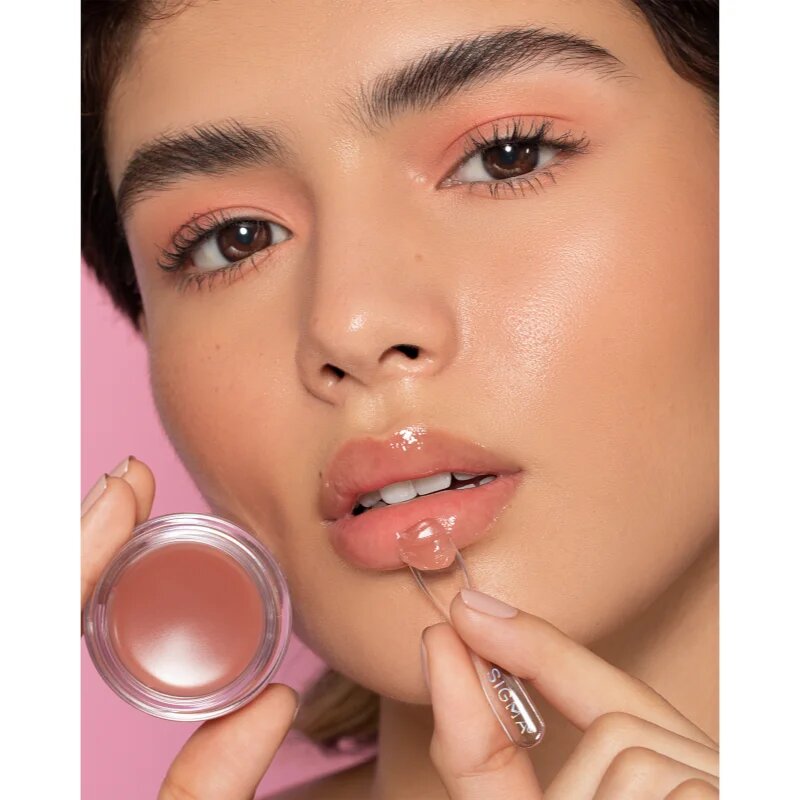 Sigma Beauty Hydro Melt Lip Mask hidratáló maszk az ajkakra hialuronsavval árnyalat Hush 9.6 g