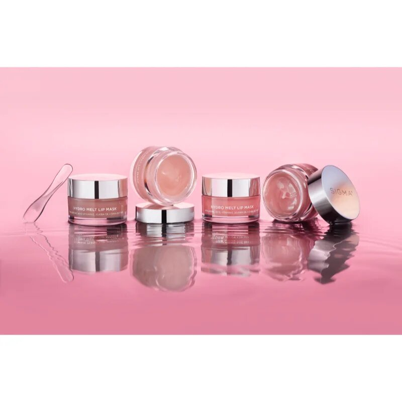 Sigma Beauty Hydro Melt Lip Mask hidratáló maszk az ajkakra hialuronsavval árnyalat Hush 9.6 g
