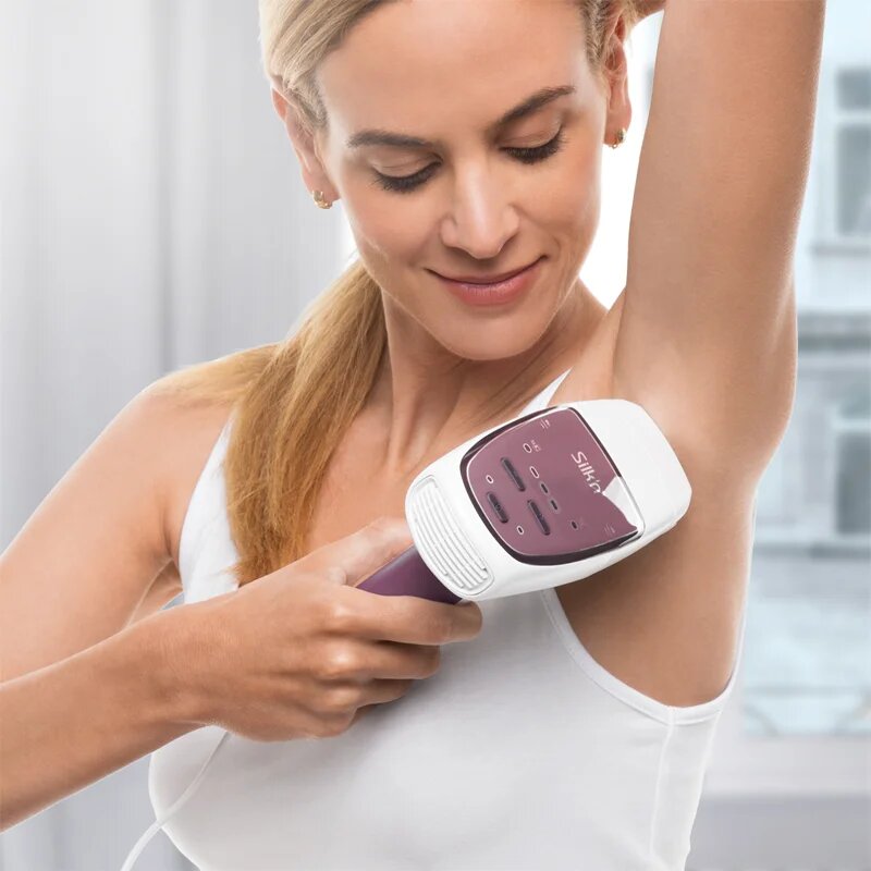 Silk'n SatinGlow IPL epilátor testre arcra bikinivonalra és hónaljra 400.000 Pulses 1 db