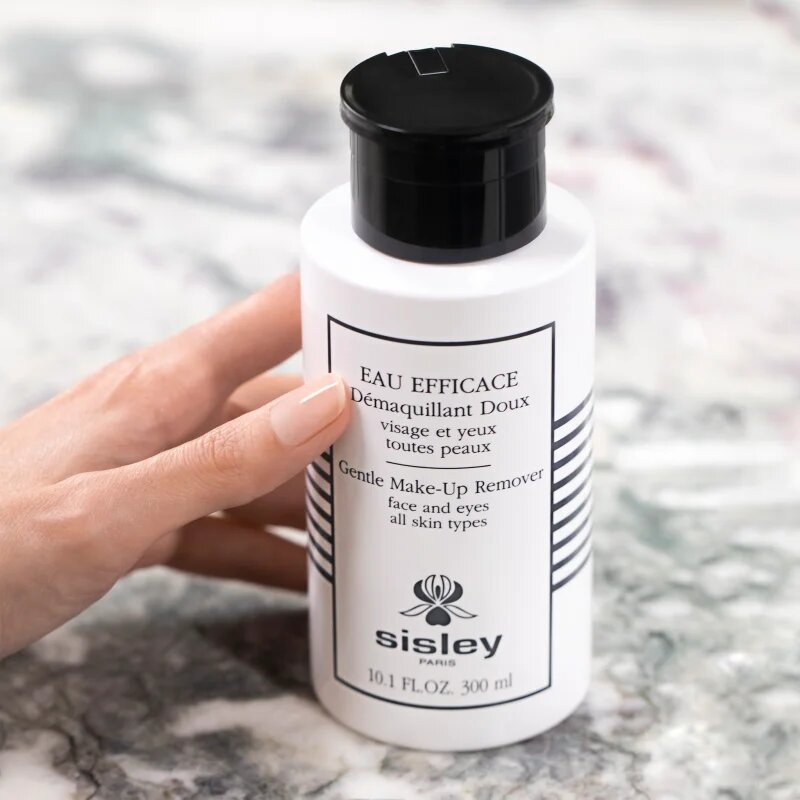 Sisley Eau Efficace Gentle Eye Makeup Remover Face and Eye gyengéd micellás víz az arcra és a szem környékére 300 ml