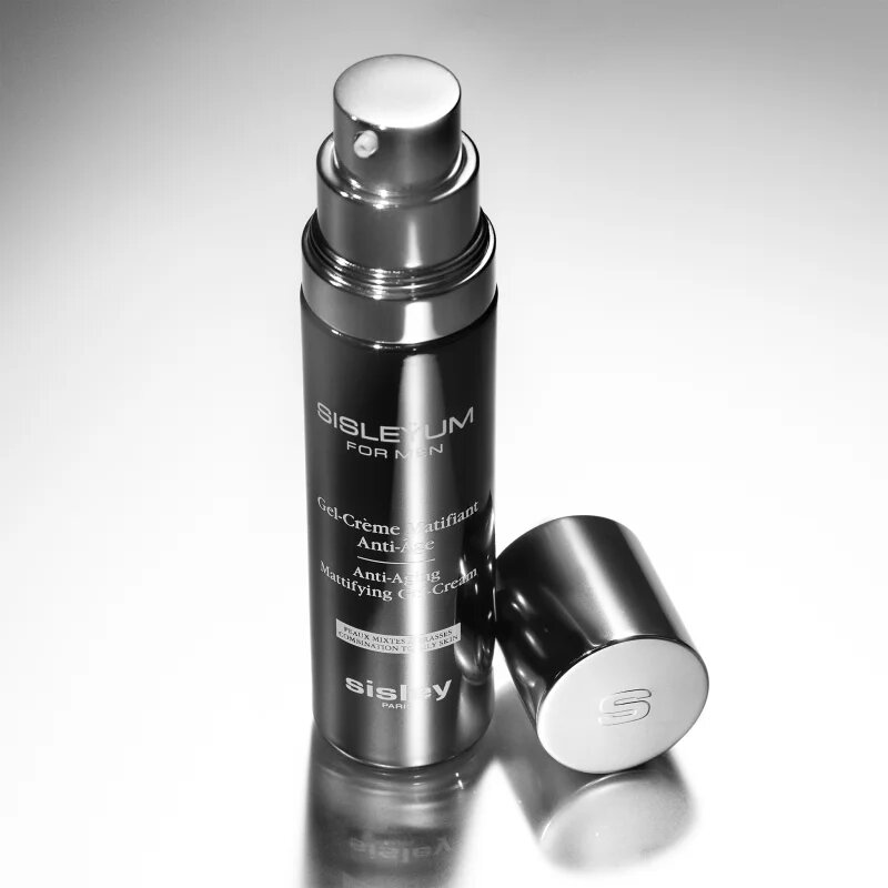 Sisley Sisleÿum Anti-Aging Mattifying Gel-Cream könnyű ránctalanító krém antioxidáns hatású uraknak 50 ml