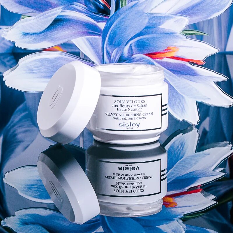 Sisley Velvet Nourishing Cream with Saffron Flowers hidratáló krém száraz és érzékeny bőrre 50 ml