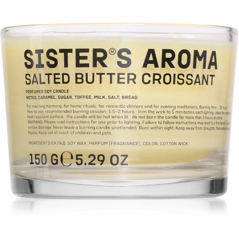 Sister's Aroma Salted Butter Croissant illatgyertya 150 g