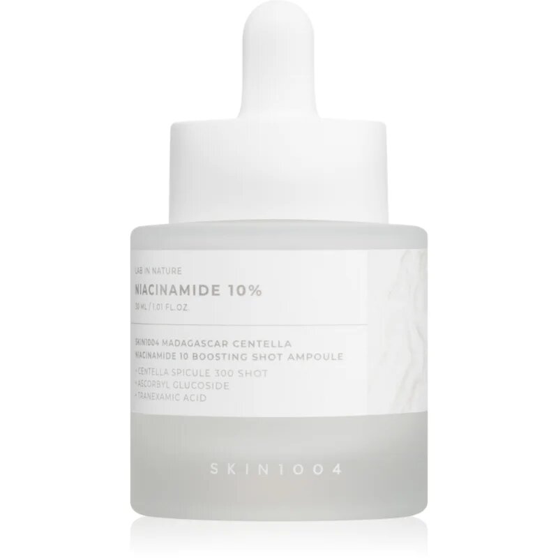 SKIN1004 Lab In Nature Niacinamide 10% Boosting Shot Ampoule regeneráló és élénkítő szérum hidratáló hatással 30 ml