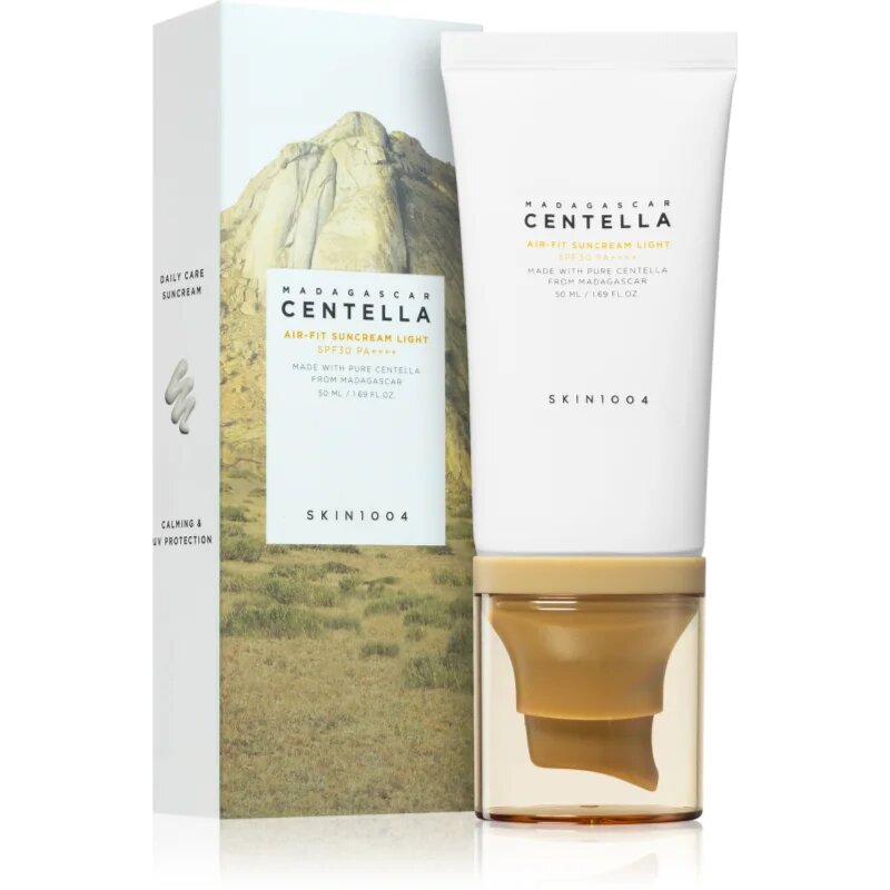 SKIN1004 Madagascar Centella Air-Fit Suncream Light ásványi védő fluid arcra SPF 30 50 ml