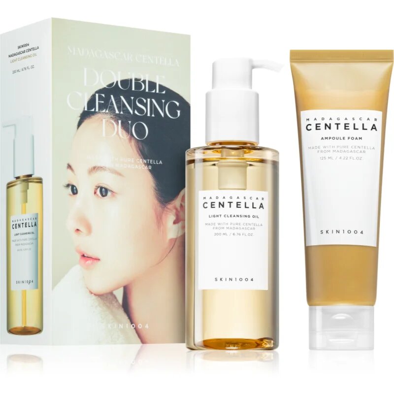 SKIN1004 Madagascar Centella Double Cleansing Duo szett a tiszta és lenyugodott arcbőrért