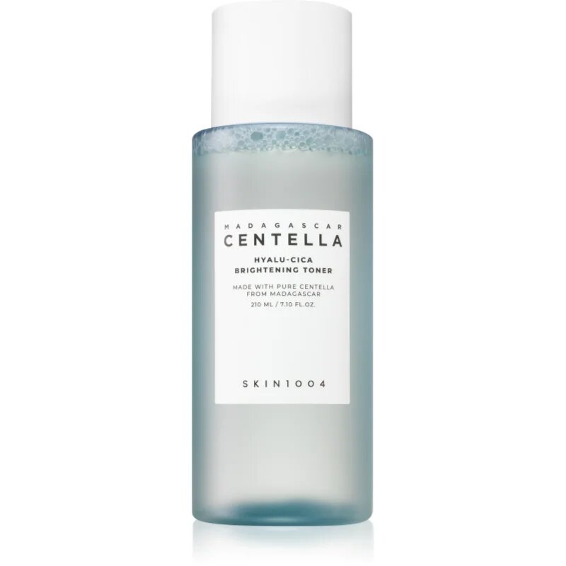 SKIN1004 Madagascar Centella Hyalu-Cica Brightening Toner gyengéd bőrhámlasztó tonik élénk és hidratált bőr 210 ml