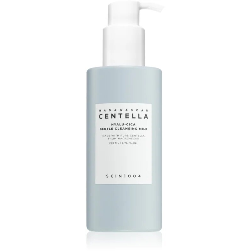 SKIN1004 Madagascar Centella Hyalu-Cica Gentle Cleansing Milk hidratáló tisztító tej az arcbőr táplálásáért és természetes hidratáltságának megőrzéséé