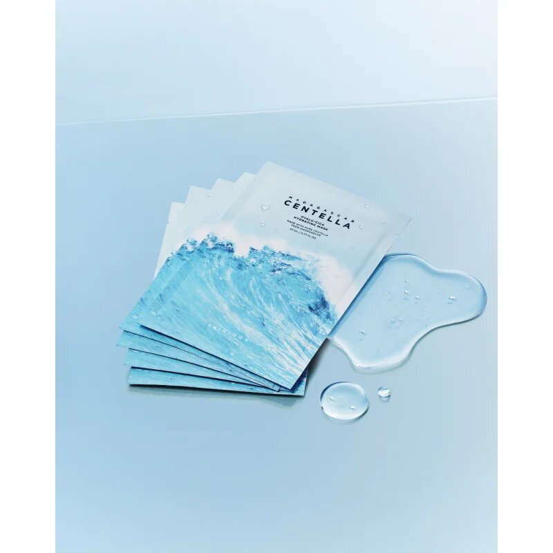 SKIN1004 Madagascar Centella Hyalu-Cica Hydrating Mask arcmaszk hidratáló és nyugtató hatással 23 ml