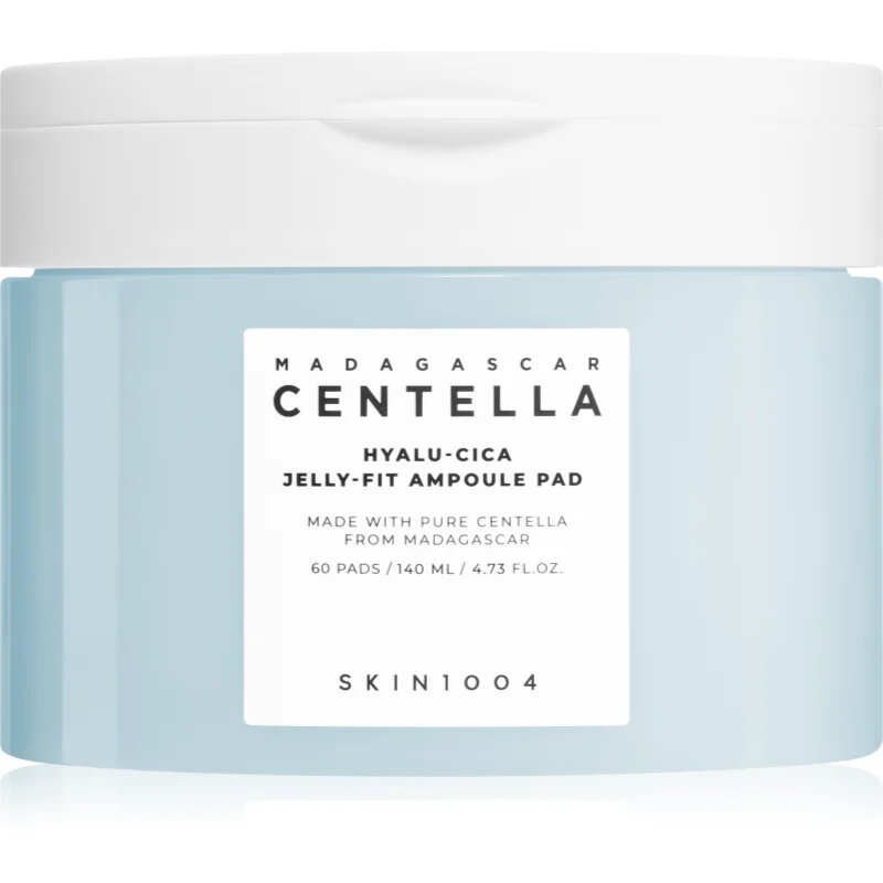 SKIN1004 Madagascar Centella Hyalu-Cica Jelly-Fit Ampoule Pad tonizáló párnák a dehidratált száraz bőrre 60 db