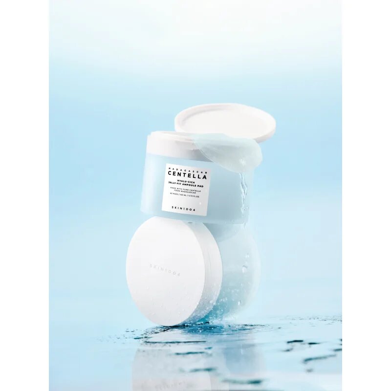 SKIN1004 Madagascar Centella Hyalu-Cica Jelly-Fit Ampoule Pad tonizáló párnák a dehidratált száraz bőrre 60 db