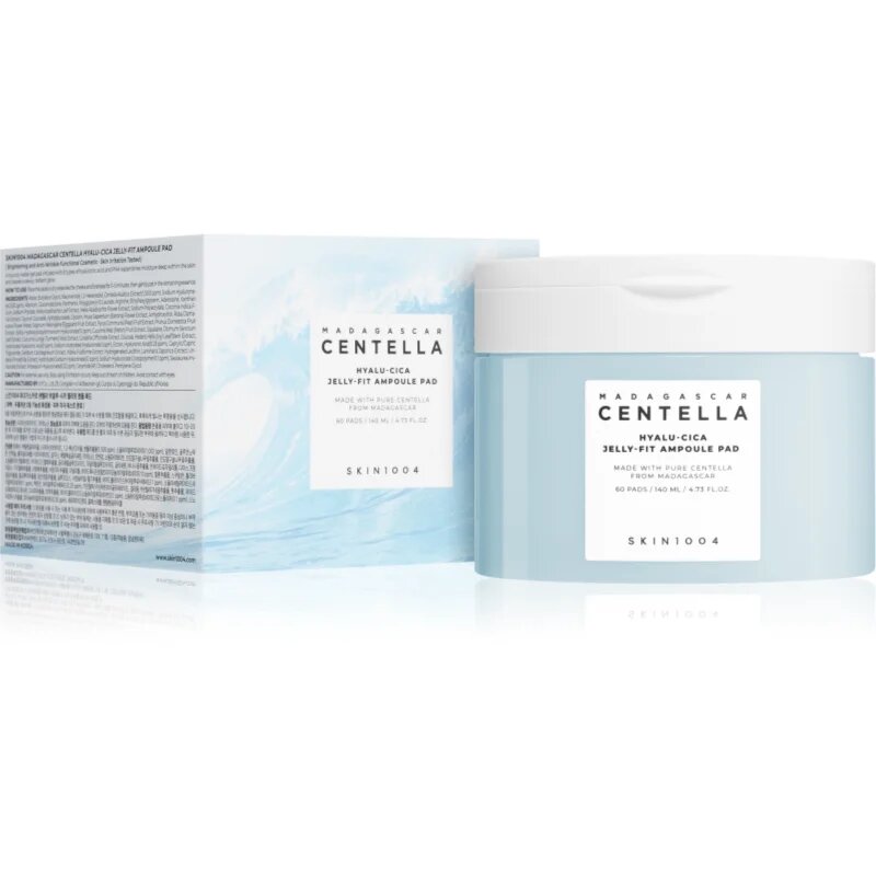 SKIN1004 Madagascar Centella Hyalu-Cica Jelly-Fit Ampoule Pad tonizáló párnák a dehidratált száraz bőrre 60 db