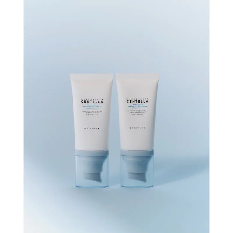 SKIN1004 Madagascar Centella Hyalu-Cica Water-Fit Sun Serum Twin Pack védő szérum hidratáló hatással dupla csomagolás