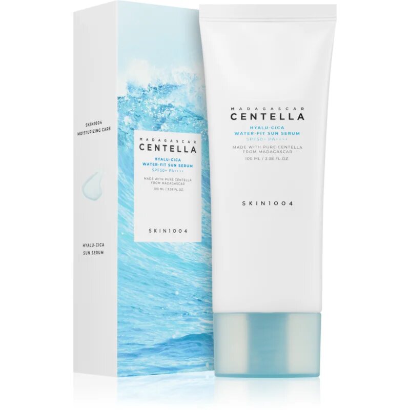 SKIN1004 Madagascar Centella Hyalu-Cica Water-Fit Sun Serum védő szérum hidratáló hatással SPF 50+ 100 ml