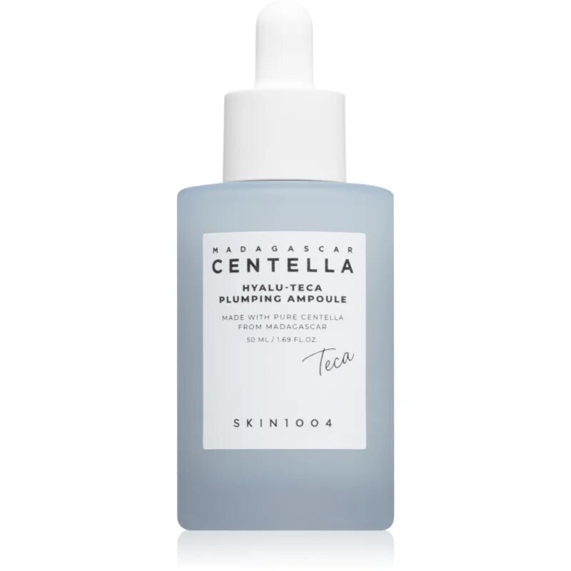 SKIN1004 Madagascar Centella Hyalu-Teca Plumping Ampoule intenzív hidratáló szérum a bőr öregedése ellen és a bőr feszesítéséért 50 ml