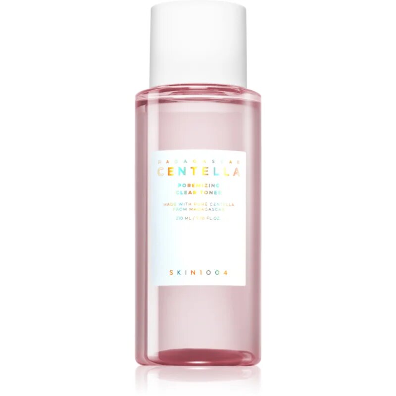 SKIN1004 Madagascar Centella Poremizing Clear Toner gyengéd bőrhámlasztó tonik a bőr kisimításáért és a pórusok minimalizásáért 210 ml