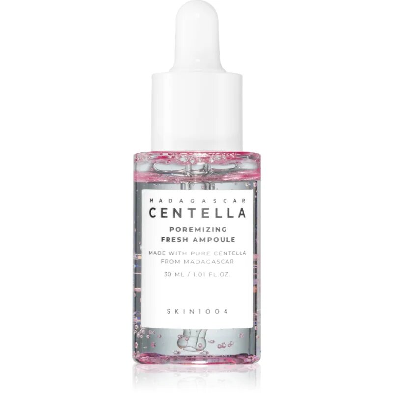 SKIN1004 Madagascar Centella Poremizing Fresh Ampoule detoxikáló arcszérum a bőr kisimításáért és a pórusok minimalizásáért 30 ml