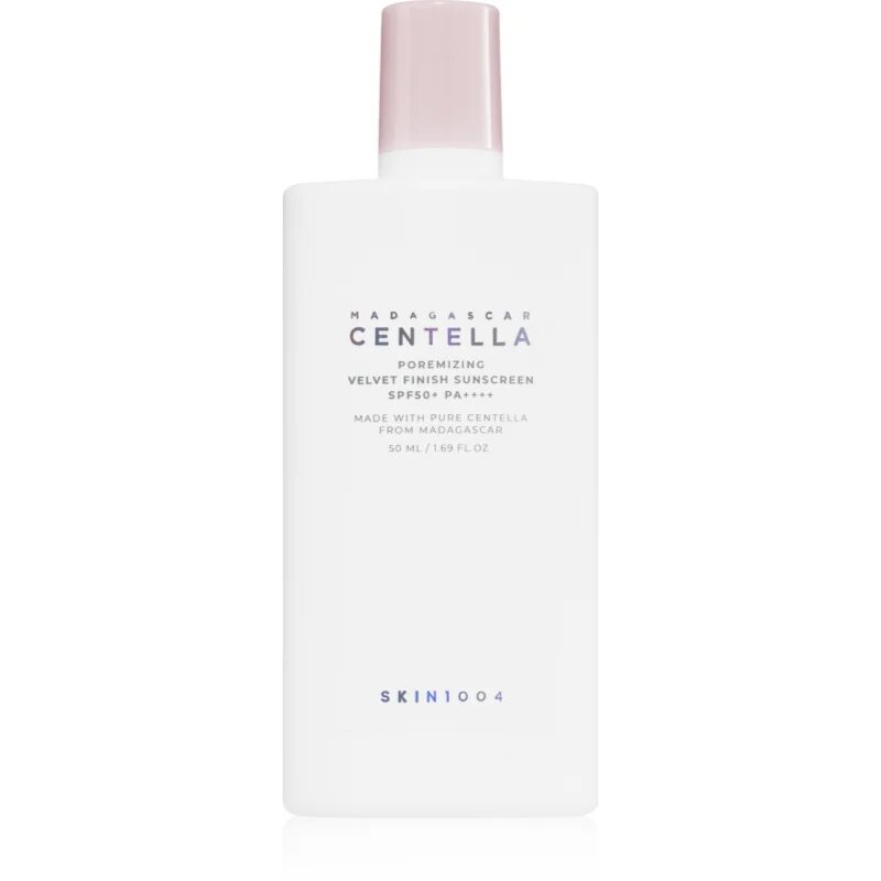SKIN1004 Madagascar Centella Poremizing Velvet Finish Sunscreen napozókrém arcra zsíros bőrre SPF 50+ 50 ml