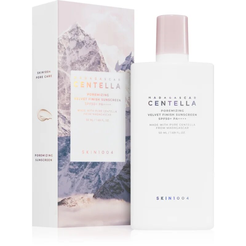 SKIN1004 Madagascar Centella Poremizing Velvet Finish Sunscreen napozókrém arcra zsíros bőrre SPF 50+ 50 ml