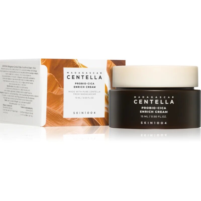 SKIN1004 Madagascar Centella Probio-Cica Enrich Cream intenzíven hidratáló krém az arcbőr megnyugtatására 15 ml