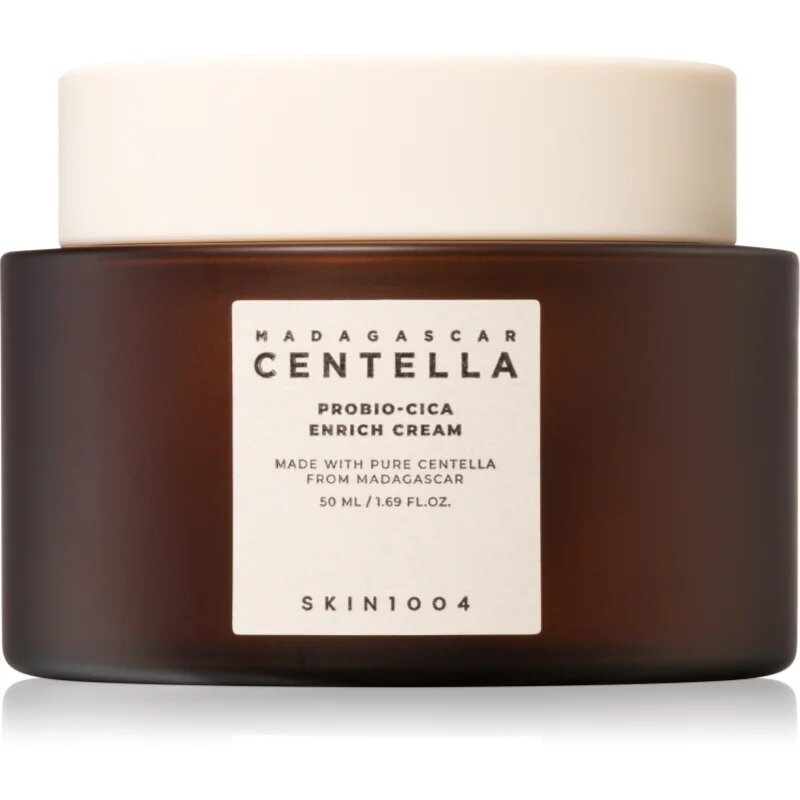 SKIN1004 Madagascar Centella Probio-Cica Enrich Cream intenzíven hidratáló krém az arcbőr megnyugtatására 50 ml