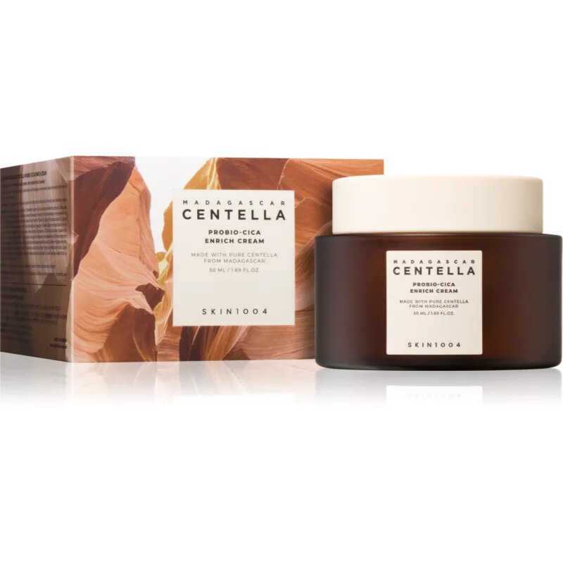 SKIN1004 Madagascar Centella Probio-Cica Enrich Cream intenzíven hidratáló krém az arcbőr megnyugtatására 50 ml