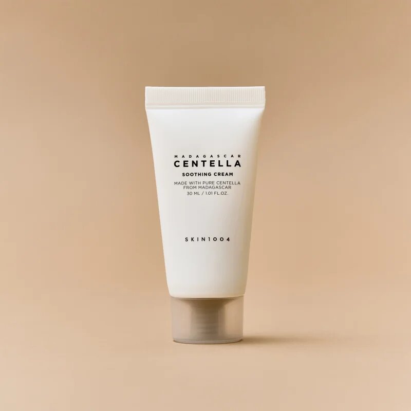SKIN1004 Madagascar Centella Soothing Cream gazdag tápláló és nyugtató krém az arcbőr regenerálására és megújítására 30 ml