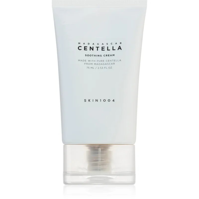 SKIN1004 Madagascar Centella Soothing Cream gazdag tápláló és nyugtató krém az arcbőr regenerálására és megújítására 75 ml