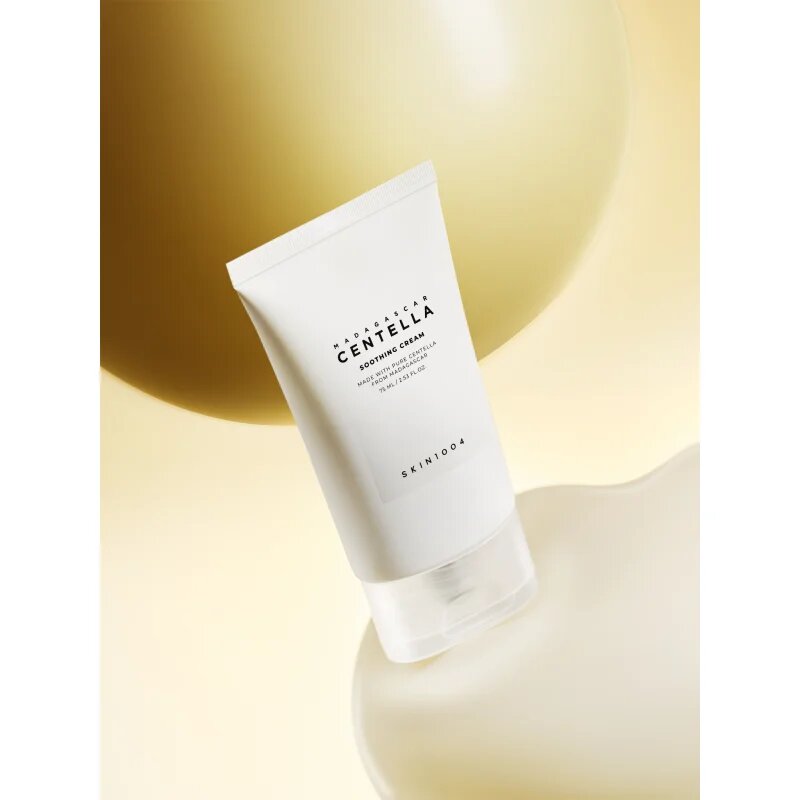 SKIN1004 Madagascar Centella Soothing Cream gazdag tápláló és nyugtató krém az arcbőr regenerálására és megújítására 75 ml