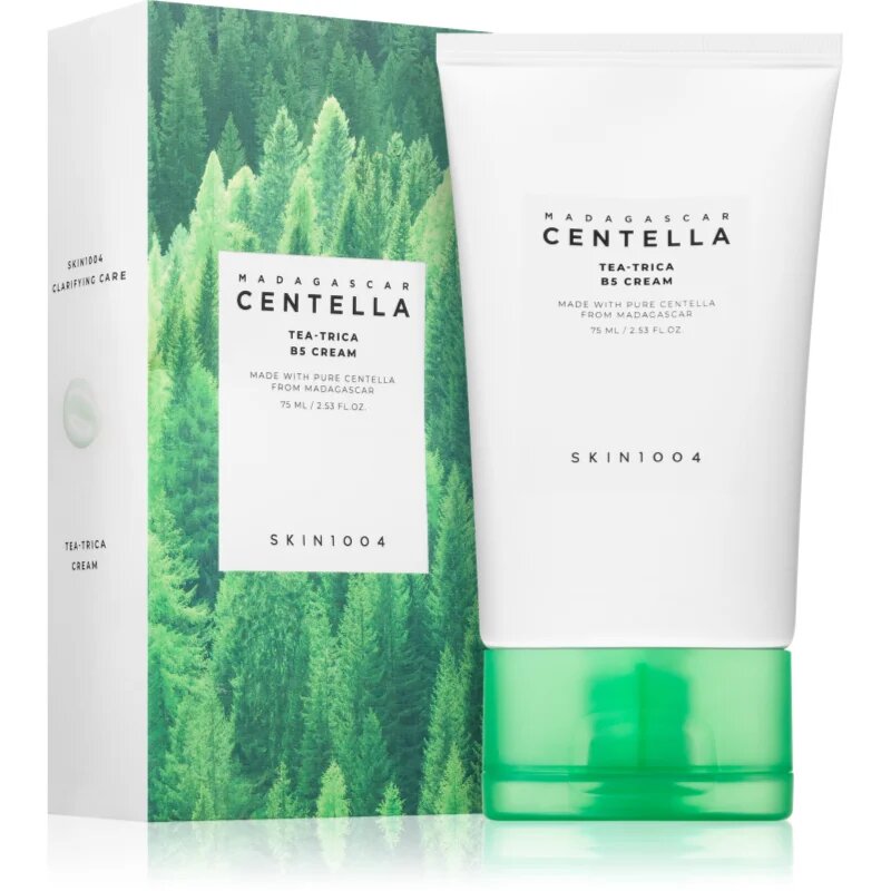 SKIN1004 Madagascar Centella Tea-Trica B5 Cream nyugtató krém hidratáló hatással 75 ml