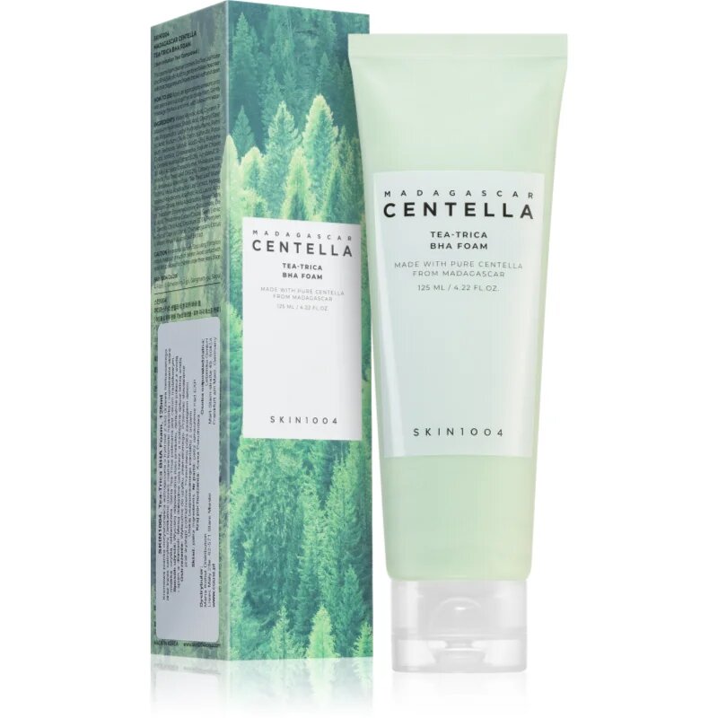SKIN1004 Madagascar Centella Tea-Trica BHA Foam mélyisztító hab problémás és pattanásos bőrre 125 ml