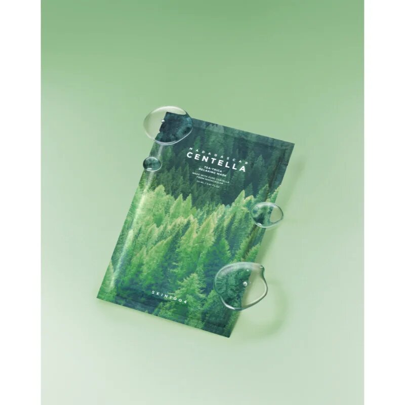 SKIN1004 Madagascar Centella Tea-Trica Relaxing Mask arcmaszk az arcbőr megnyugtatására 23 ml