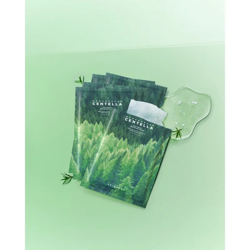 SKIN1004 Madagascar Centella Tea-Trica Relaxing Mask arcmaszk az arcbőr megnyugtatására 23 ml