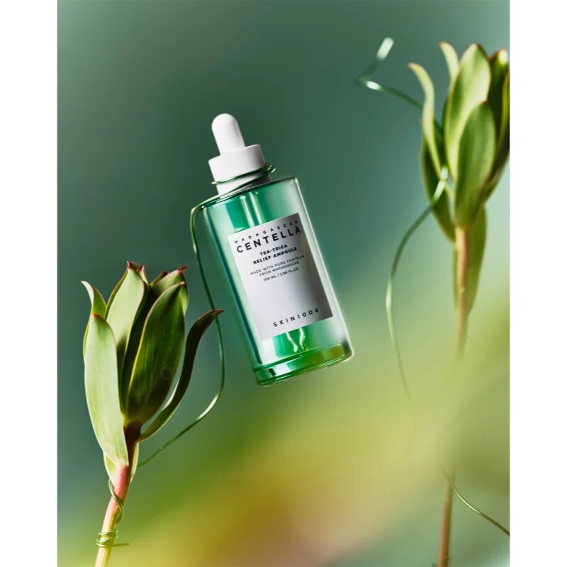 SKIN1004 Madagascar Centella Tea-Trica Relief Ampoule nyugtató arcszérum problémás és pattanásos bőrre 100 ml