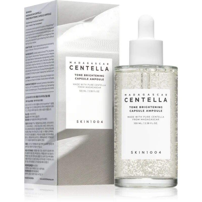 SKIN1004 Madagascar Centella Tone Brightening Capsule Ampoule hidratáló szérum az élénk és kisimított arcbőrért 100 ml