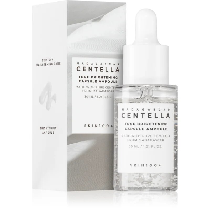 SKIN1004 Madagascar Centella Tone Brightening Capsule Ampoule hidratáló szérum az élénk és kisimított arcbőrért 30 ml